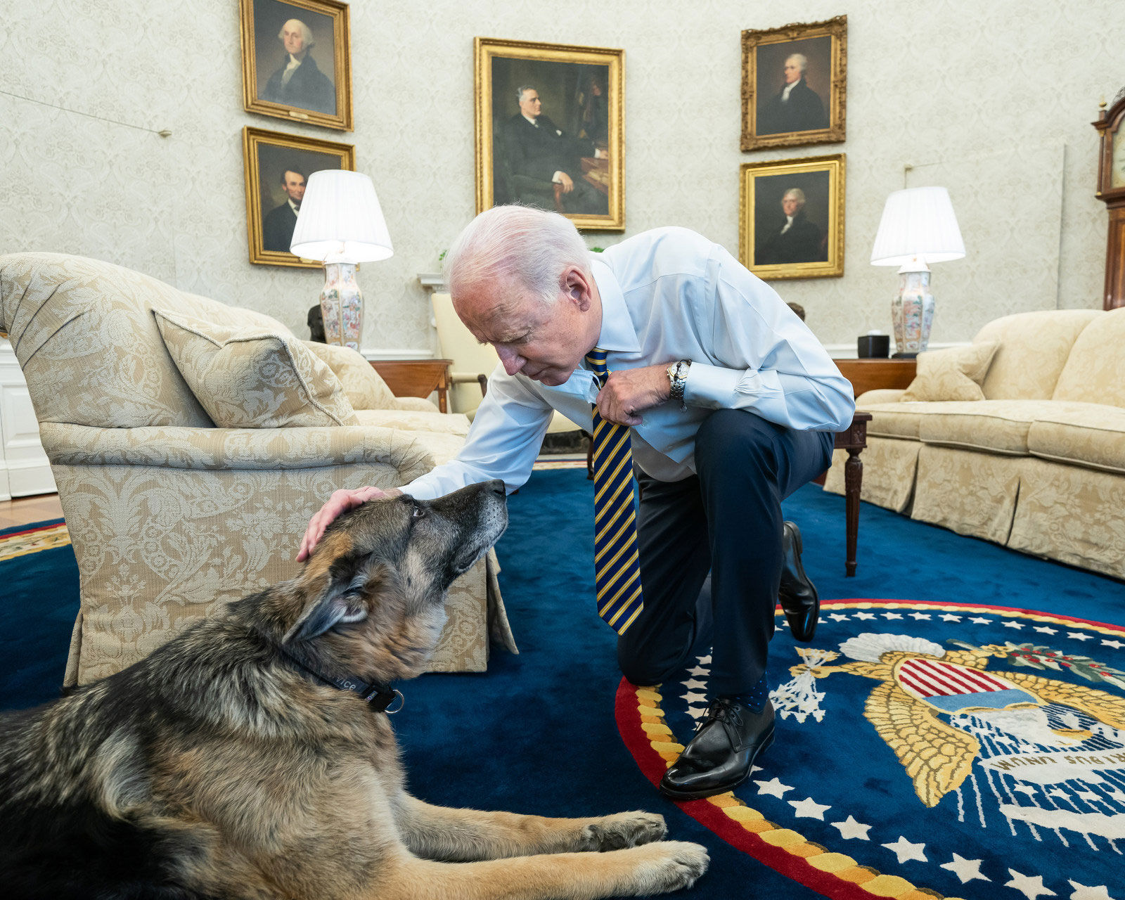 Biden and Champ